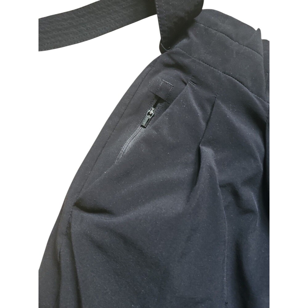 Athleta Skyline Pant II Womens 10 Black Elevated Athleisure Belted Pleated Work - Picture 6 of 7